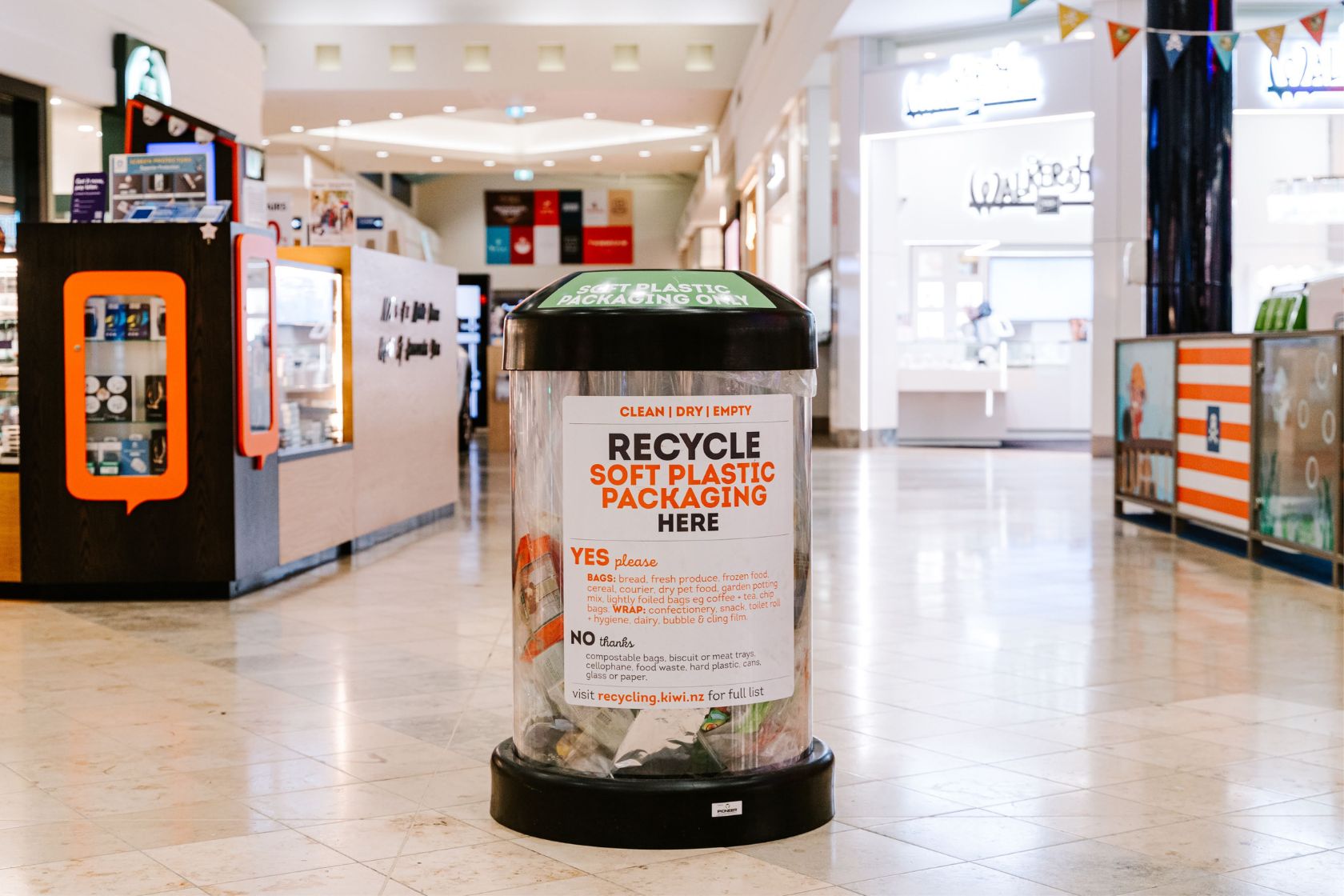 Soft plastic recycling is available at Bayfair